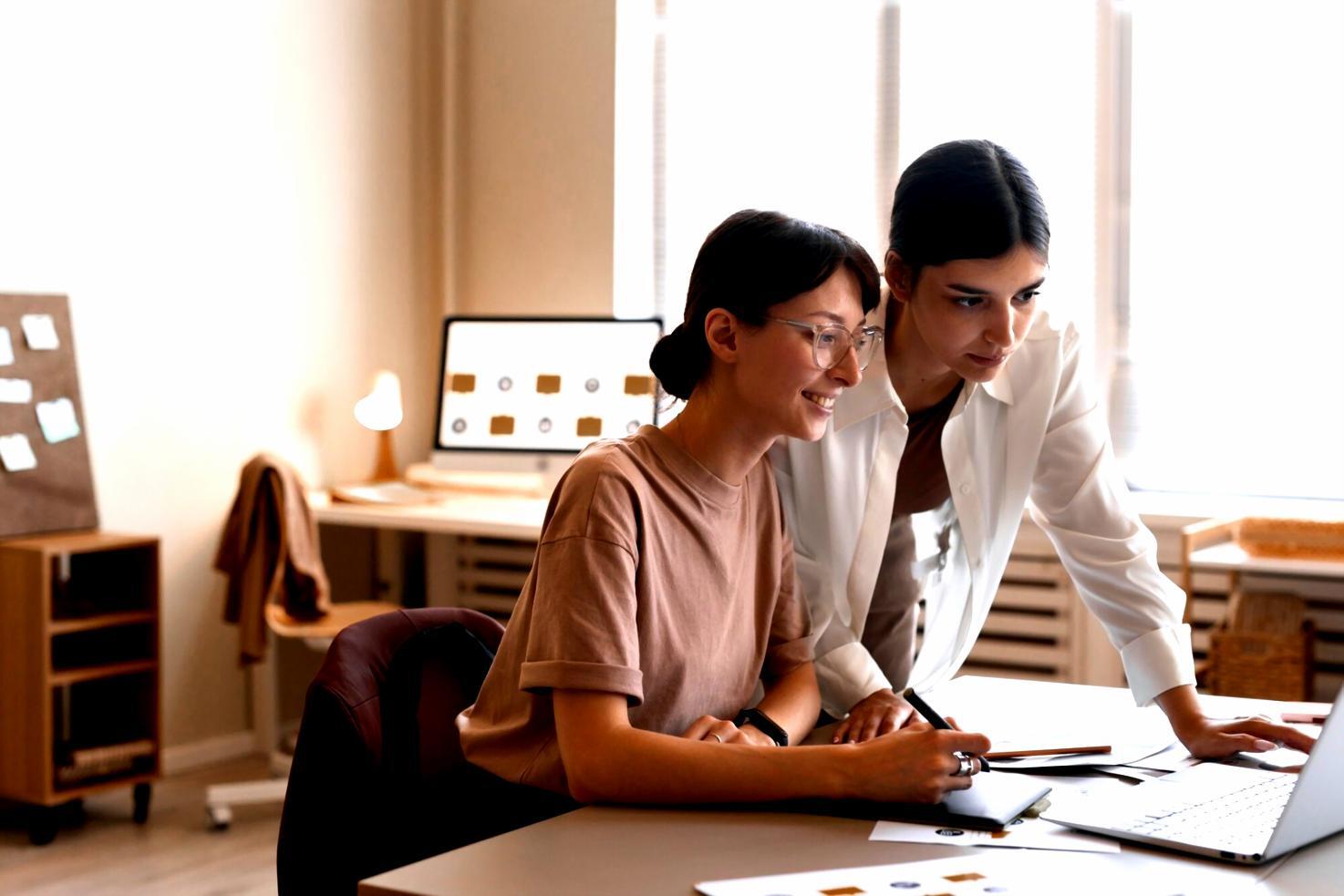 Professional investment analysis workspace showing financial data review process